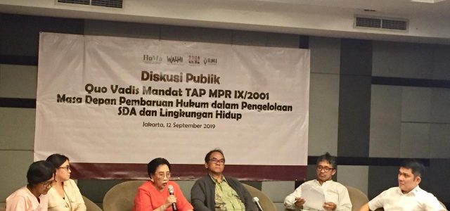 Catatan Diskusi Publik, Quo Vadis Mandat Tap MPR IX/2001 Masa Depan Pembaruan Hukum